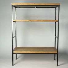 Load image into Gallery viewer, Handmade Maine Red Oak and Steel Bookshelf
