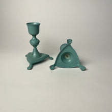 Load image into Gallery viewer, Pair of vintage metal candlestick holders
