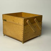 Load image into Gallery viewer, Red Oak Hinged Storage Box
