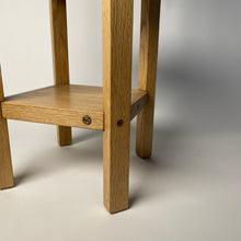 Load image into Gallery viewer, Handmade Red Oak Side Table
