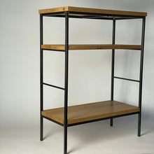 Load image into Gallery viewer, Handmade Maine Red Oak and Steel Bookshelf

